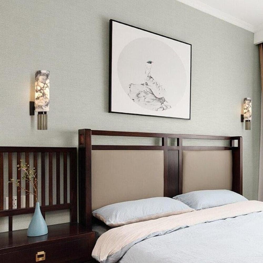 Metavaya Wall lamp Cylindrical Marble Wall Lamp