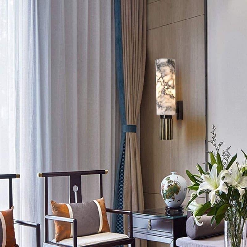 Metavaya Wall lamp Cylindrical Marble Wall Lamp