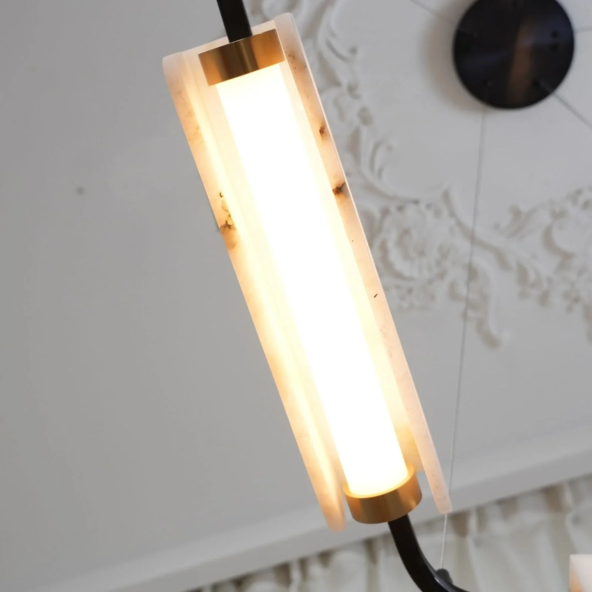 Delia Alabaster Chandelier - view 5 | Metavaya
