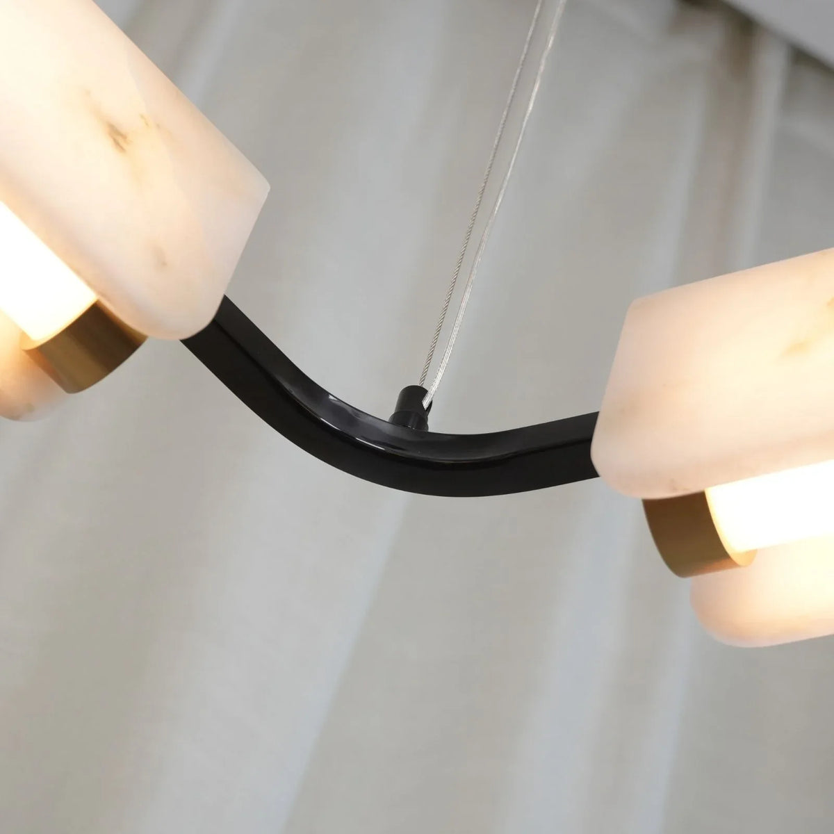 Delia Alabaster Chandelier - view 6 | Metavaya