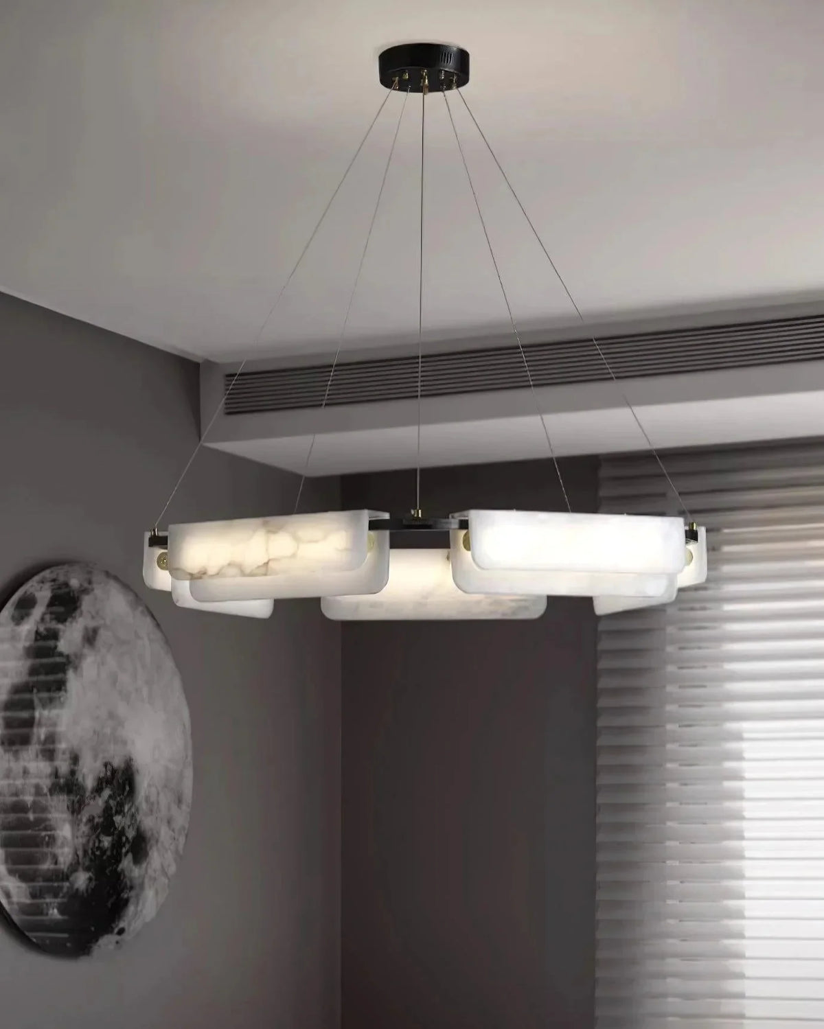 Metavaya Chandelier Delia Alabaster Chandelier Brass Delia Alabaster Chandelier