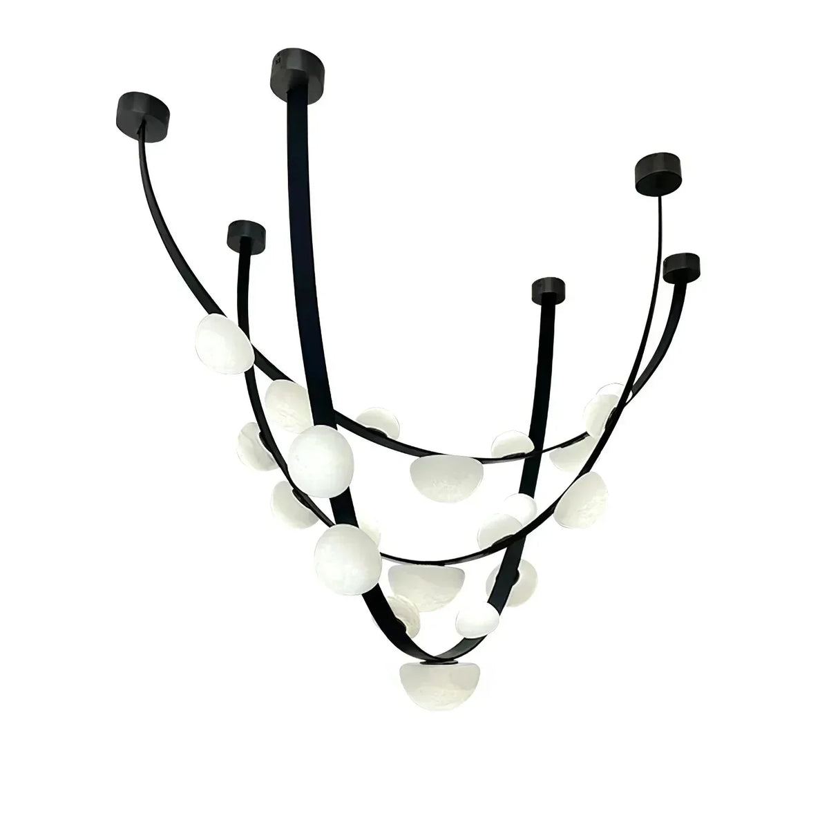Dew Drops Alabaster Chandelier | Metavaya