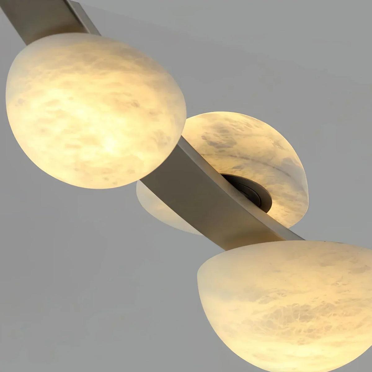 Dew Drops Alabaster Chandelier - view 17 | Metavaya