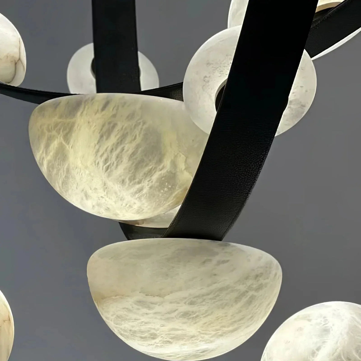 Dew Drops Alabaster Chandelier - view 18 | Metavaya