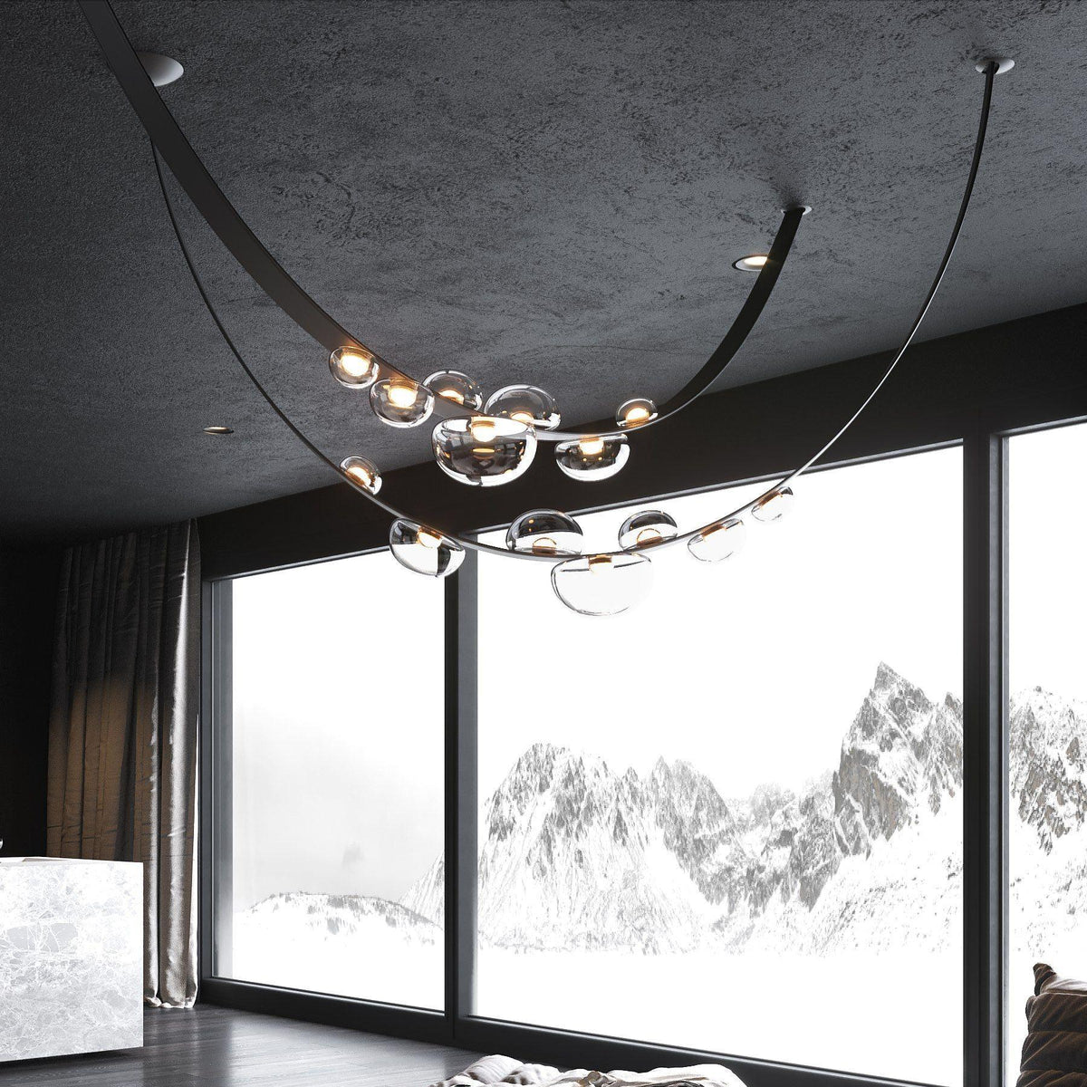 Dew Drops Chandelier - view 5 | Metavaya