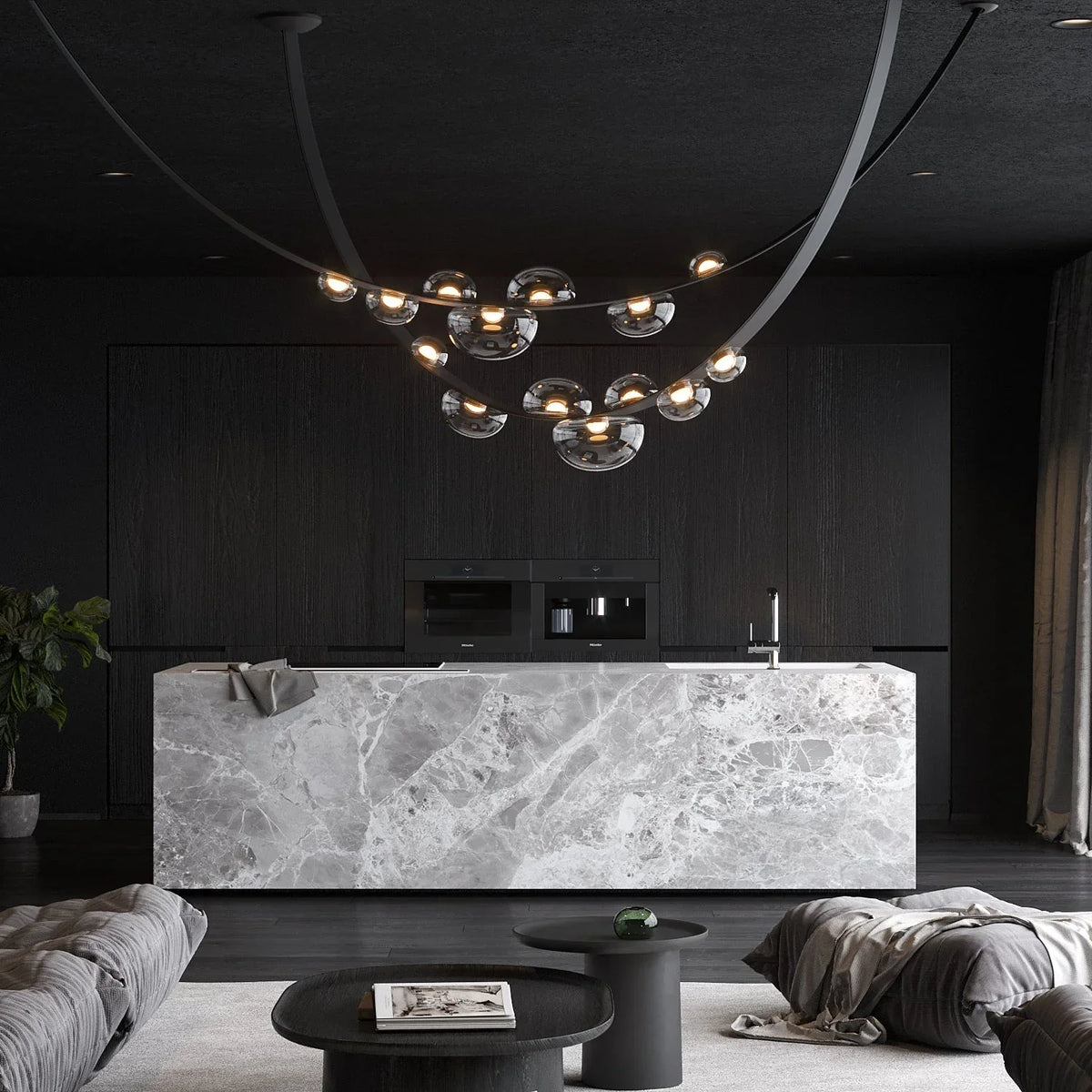 Dew Drops Chandelier - view 2 | Metavaya