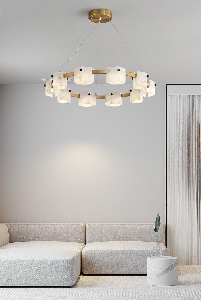 Metavaya chandelier Diamond shaped marble chandelier