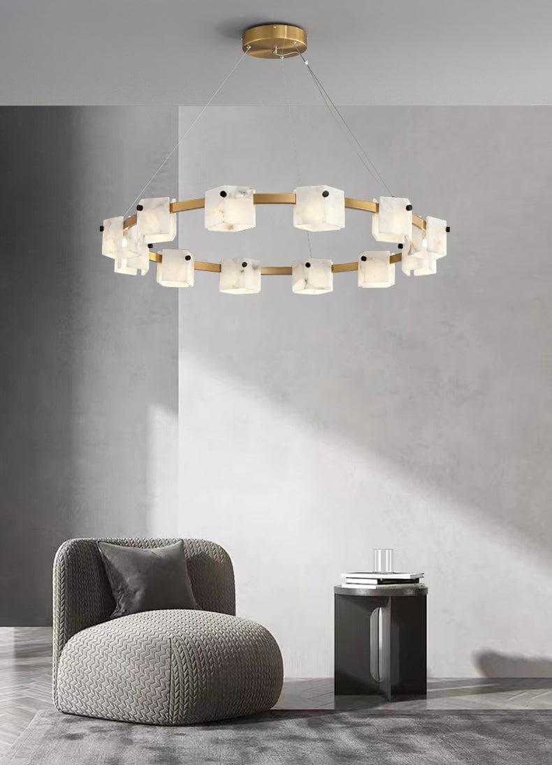 Metavaya chandelier Diamond shaped marble chandelier