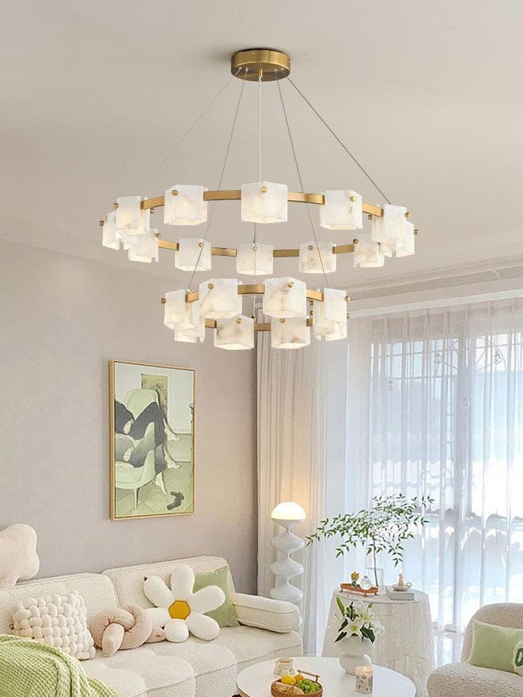 Metavaya chandelier Diamond shaped marble chandelier