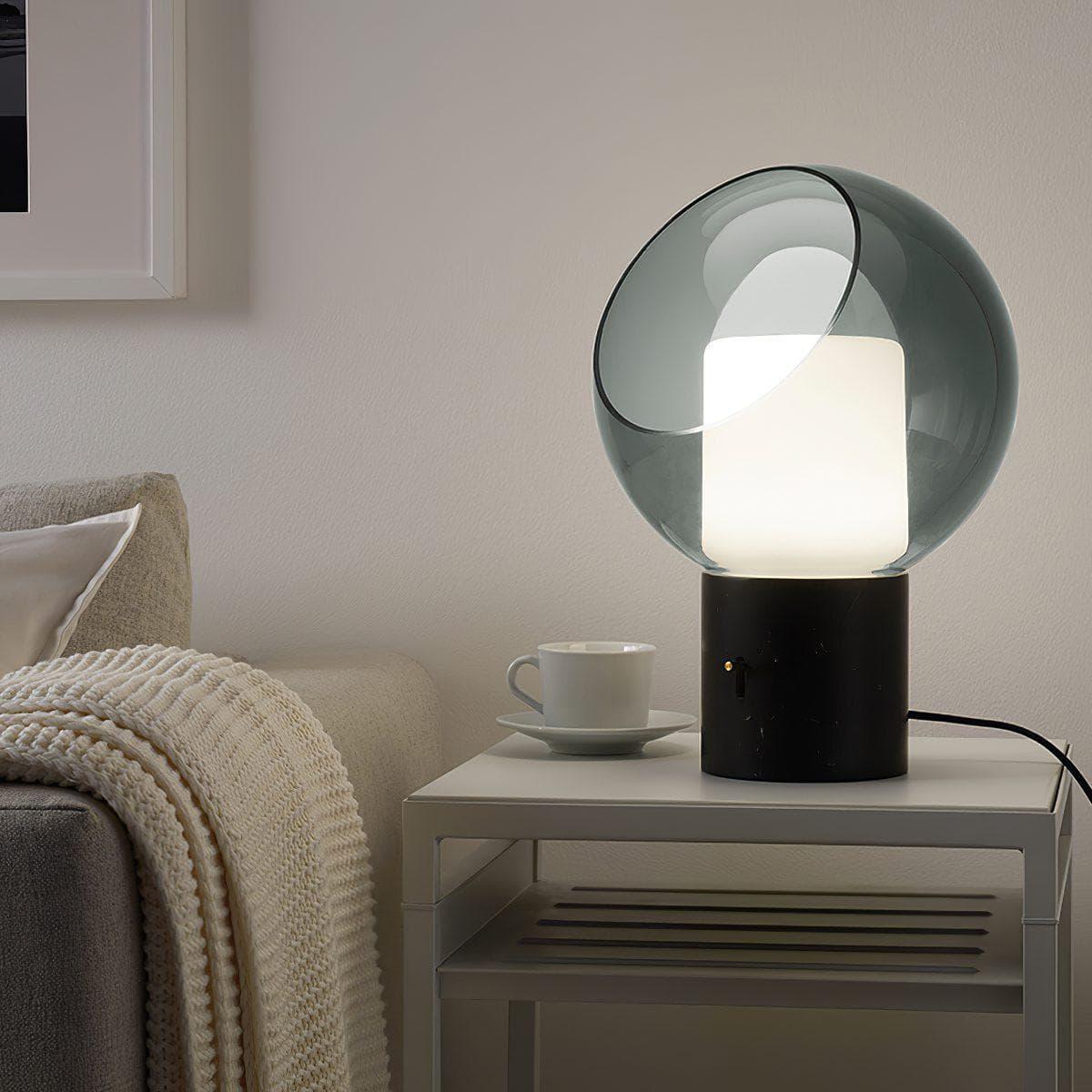 Metavaya Table lamp Dome Evedal Glass Table Lamp