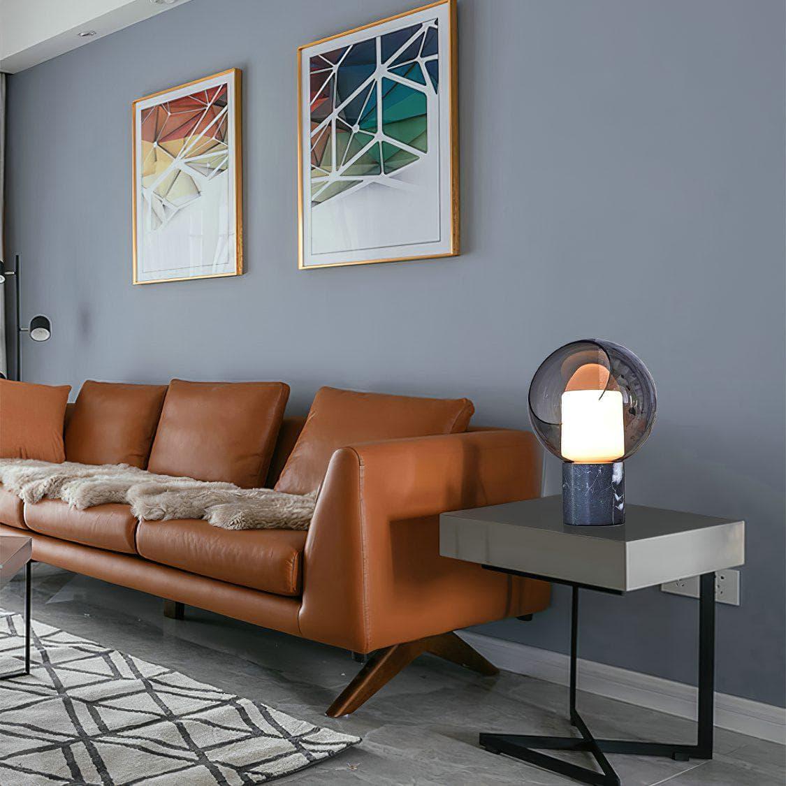 Metavaya Table lamp Dome Evedal Glass Table Lamp