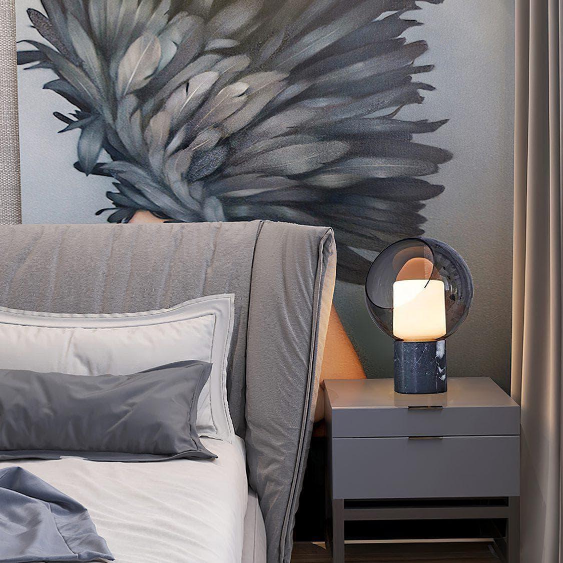 Metavaya Table lamp Dome Evedal Glass Table Lamp