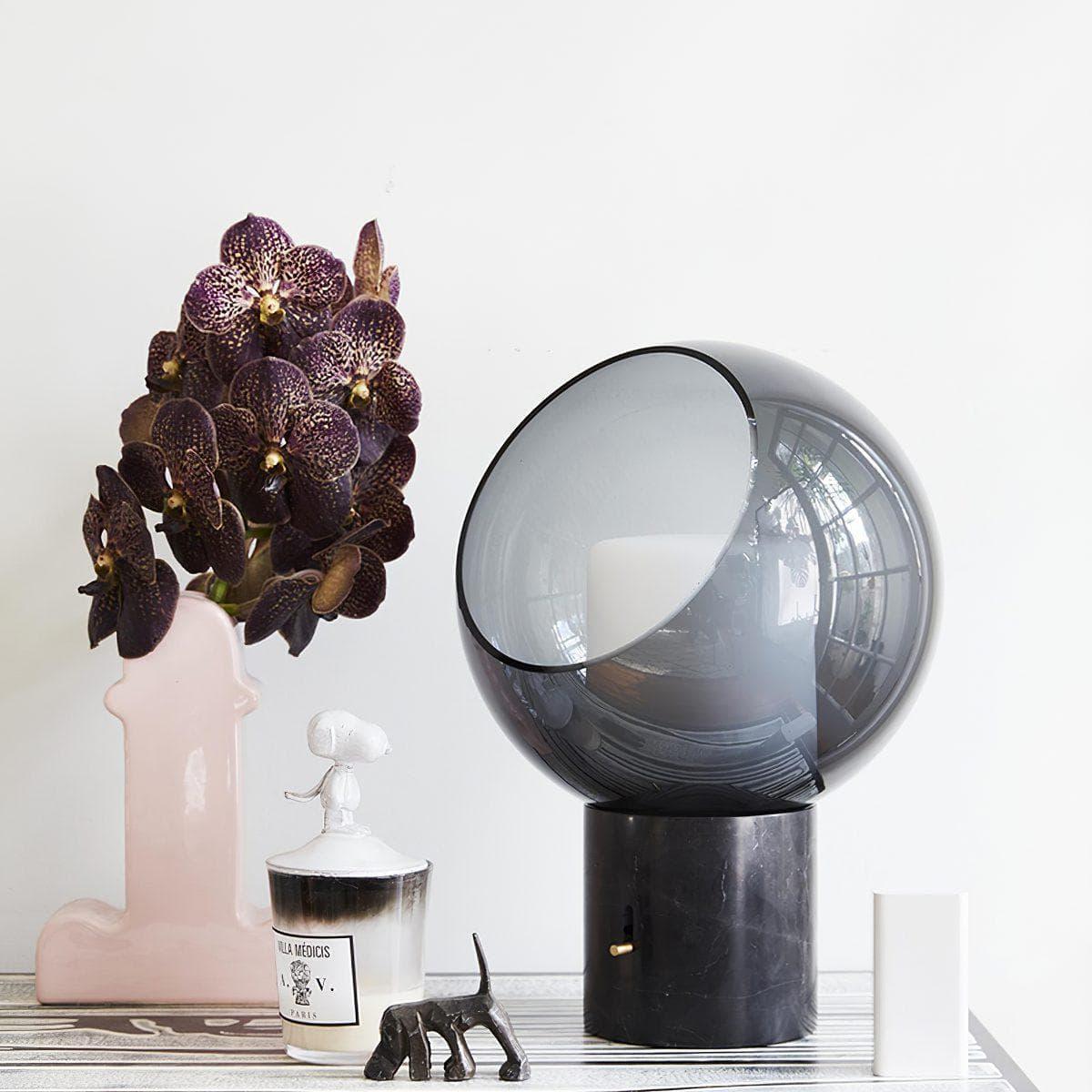 Metavaya Table lamp Dome Evedal Glass Table Lamp