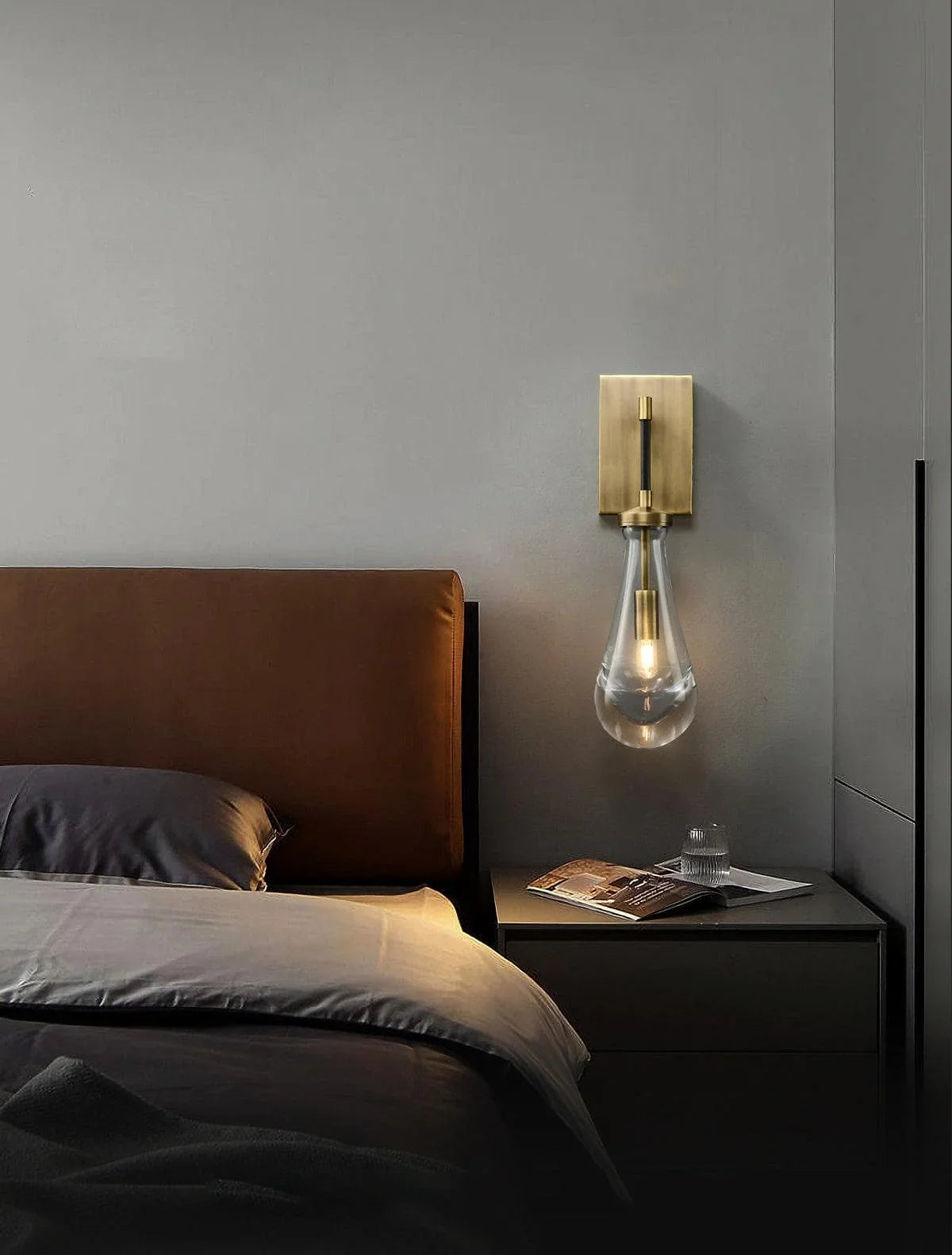 Metavaya Wall lamp Droplet Crystal Wall Light Iron Wall Sconces on Sale | Droplet Crystal Wall Light