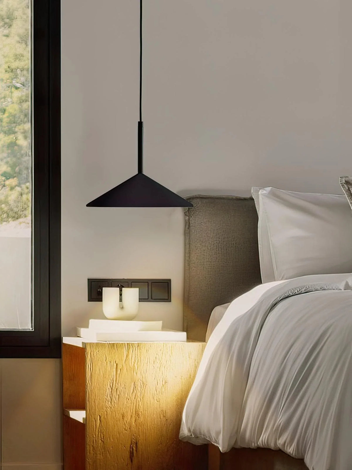 Metavaya Pendant light Dia 26.5cm x H 200cm / ∅ 10.4″ x H 78.7″ / Black Dry Led Pendelleuchte 6938617781200 M2023081309-1