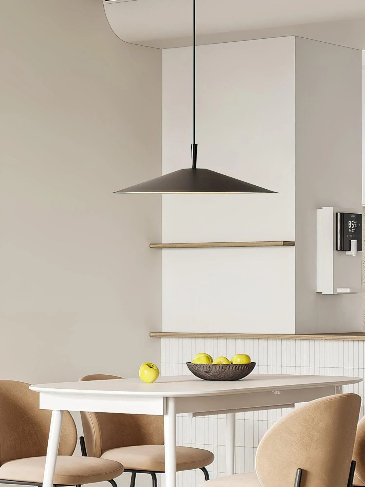 Metavaya Pendant light Dia 26.5cm x H 200cm / ∅ 10.4″ x H 78.7″ / Black Dry Led Pendelleuchte 6938617781200 M2023081309-1