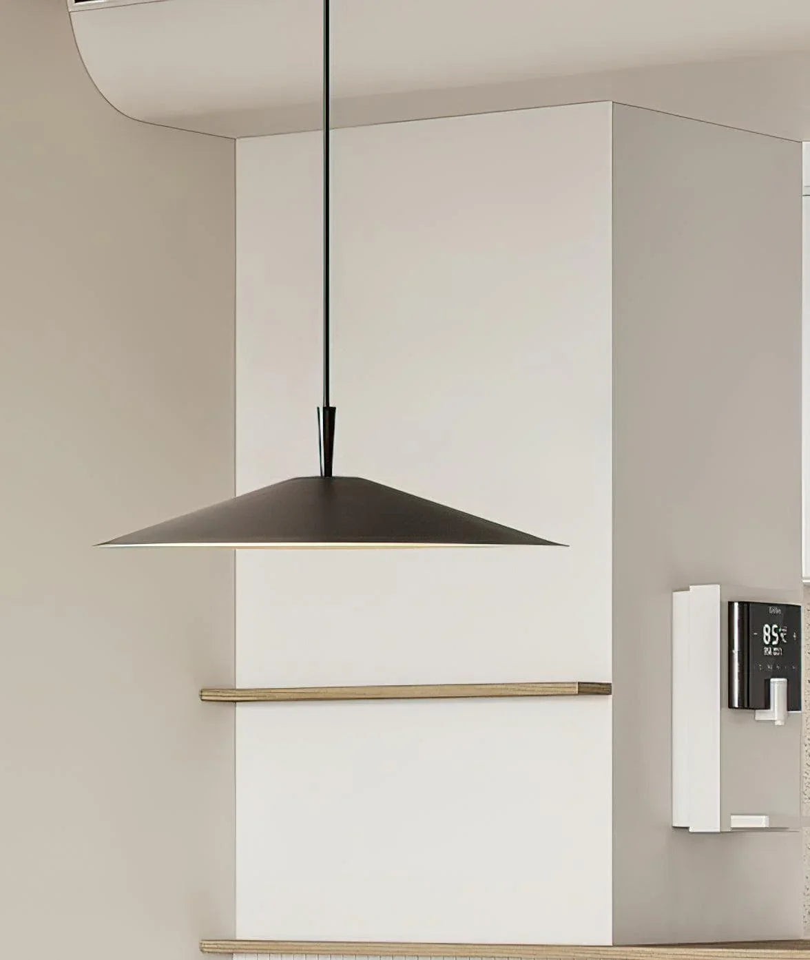 Metavaya Pendant light Dia 26.5cm x H 200cm / ∅ 10.4″ x H 78.7″ / Black Dry Led Pendelleuchte 6938617781200 M2023081309-1