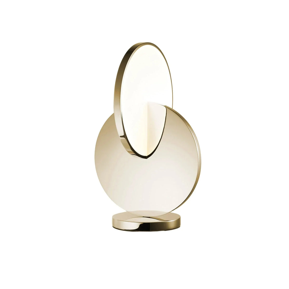 Metavaya Table lamp Dia 18cm x H 30cm / ∅ 7.1″ x H 11.8″ / Gold / Warm White Eclipse table lamp 6938617803667 M2023102601-1