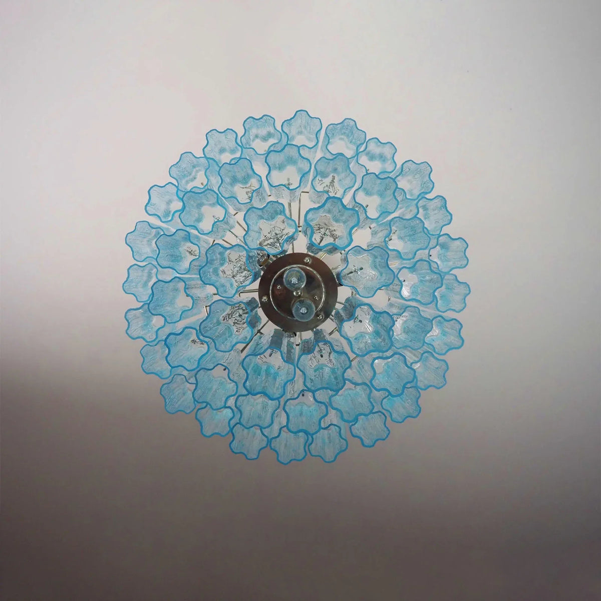 Elegant Blue Tube Chandelier - view 13 | Metavaya
