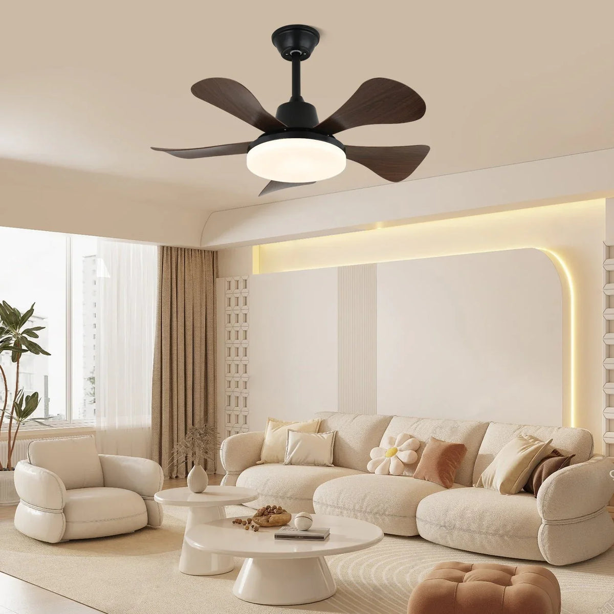 Eliza Ceiling Fan Light - view 4 | Metavaya