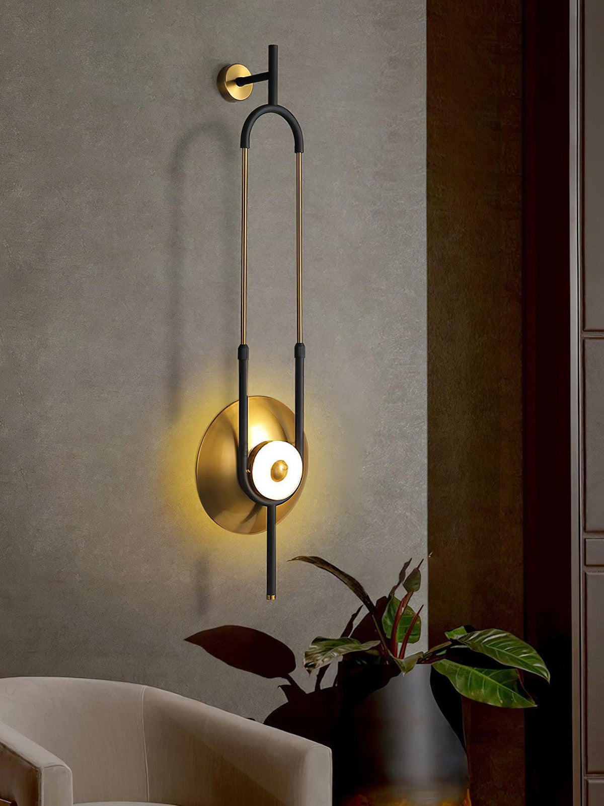 Metavaya Wall light Ellipse Ring Marble Wall Light