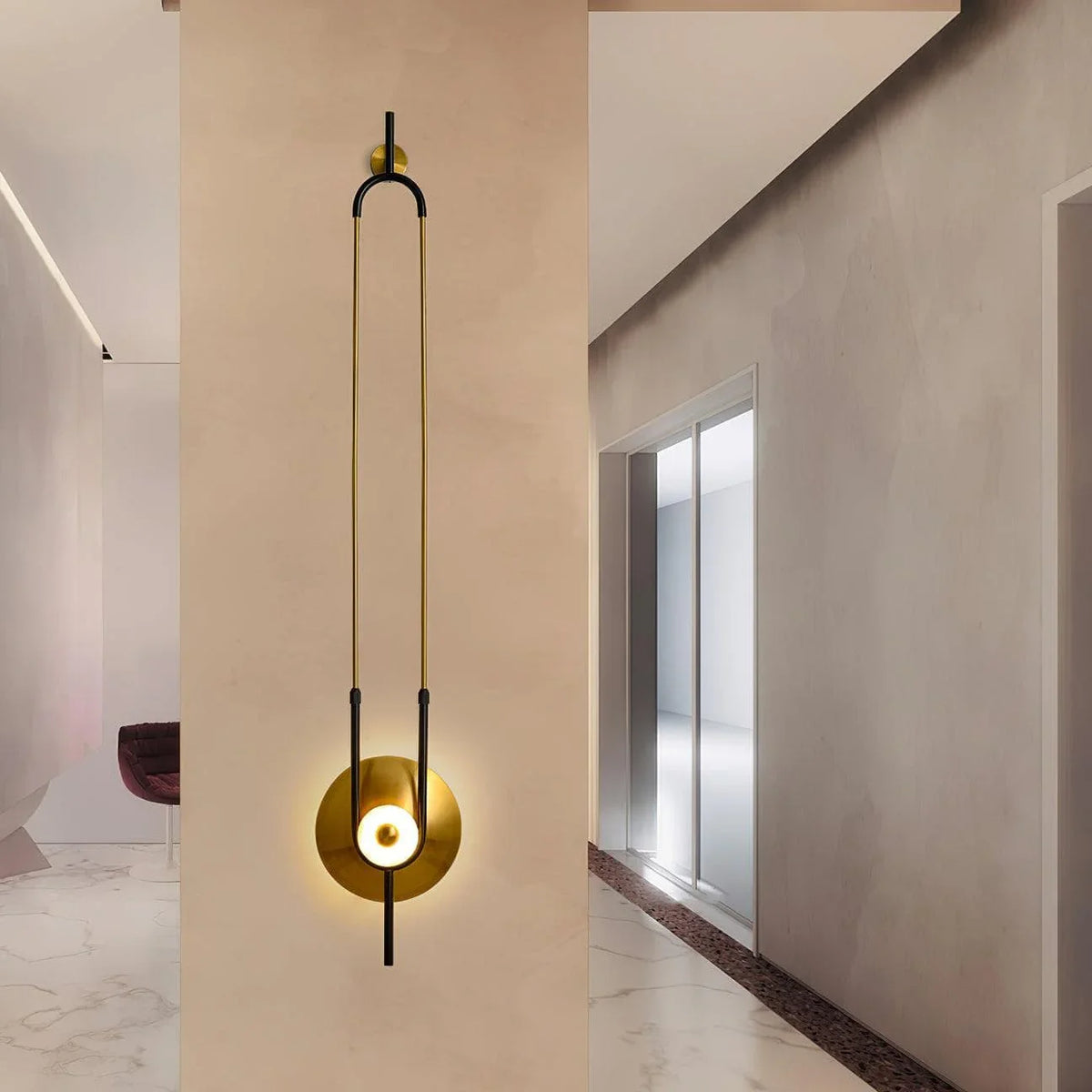 Metavaya Wall light Ellipse Ring Marble Wall Light