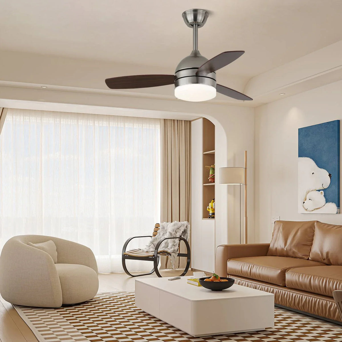 Ethan Ceiling Fan Light - view 4 | Metavaya