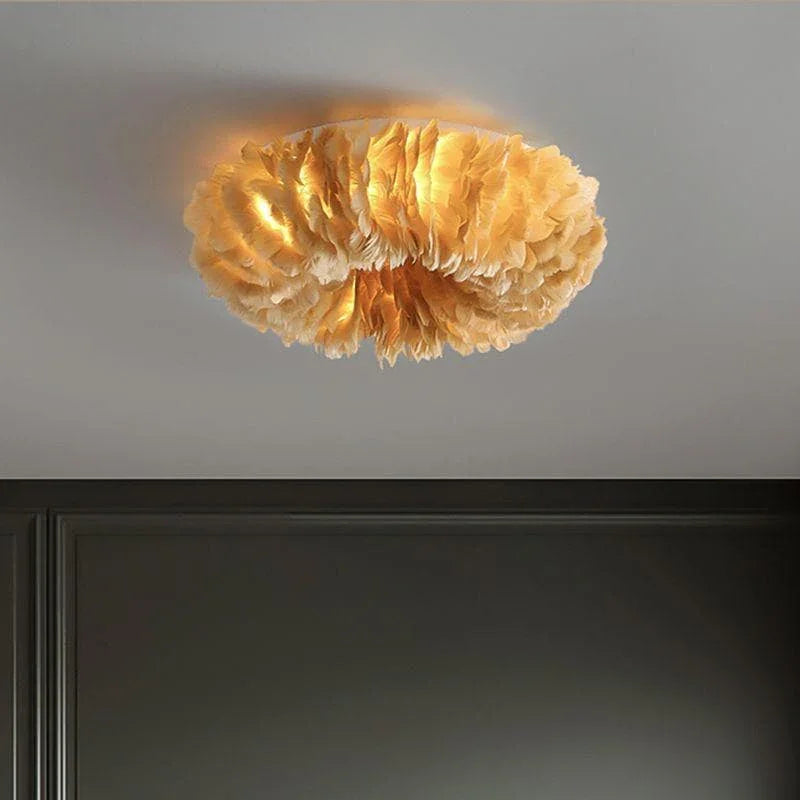 Metavaya Ceiling Lamp Feather Ceiling Lamp