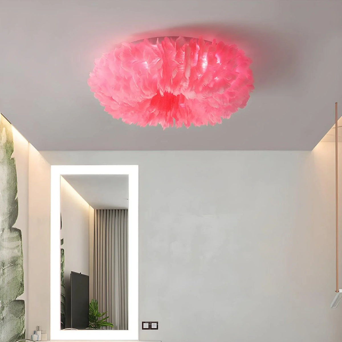 Metavaya Ceiling Lamp Feather Ceiling Lamp