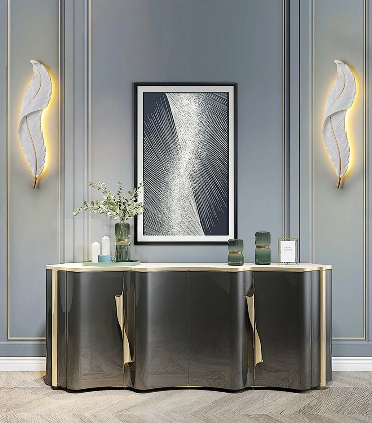 Metavaya Wall lamp Feather Wall Lamp Feather Wall Lamp|Design Style