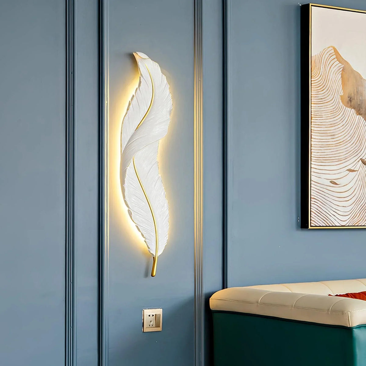 Metavaya Wall lamp Feather Wall Lamp Feather Wall Lamp|Design Style