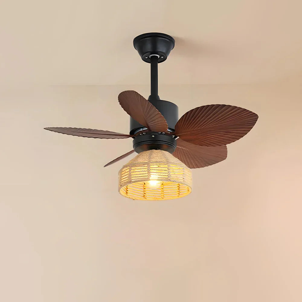 Flora Banana Leaf Ceiling Fan Light - view 13 | Metavaya