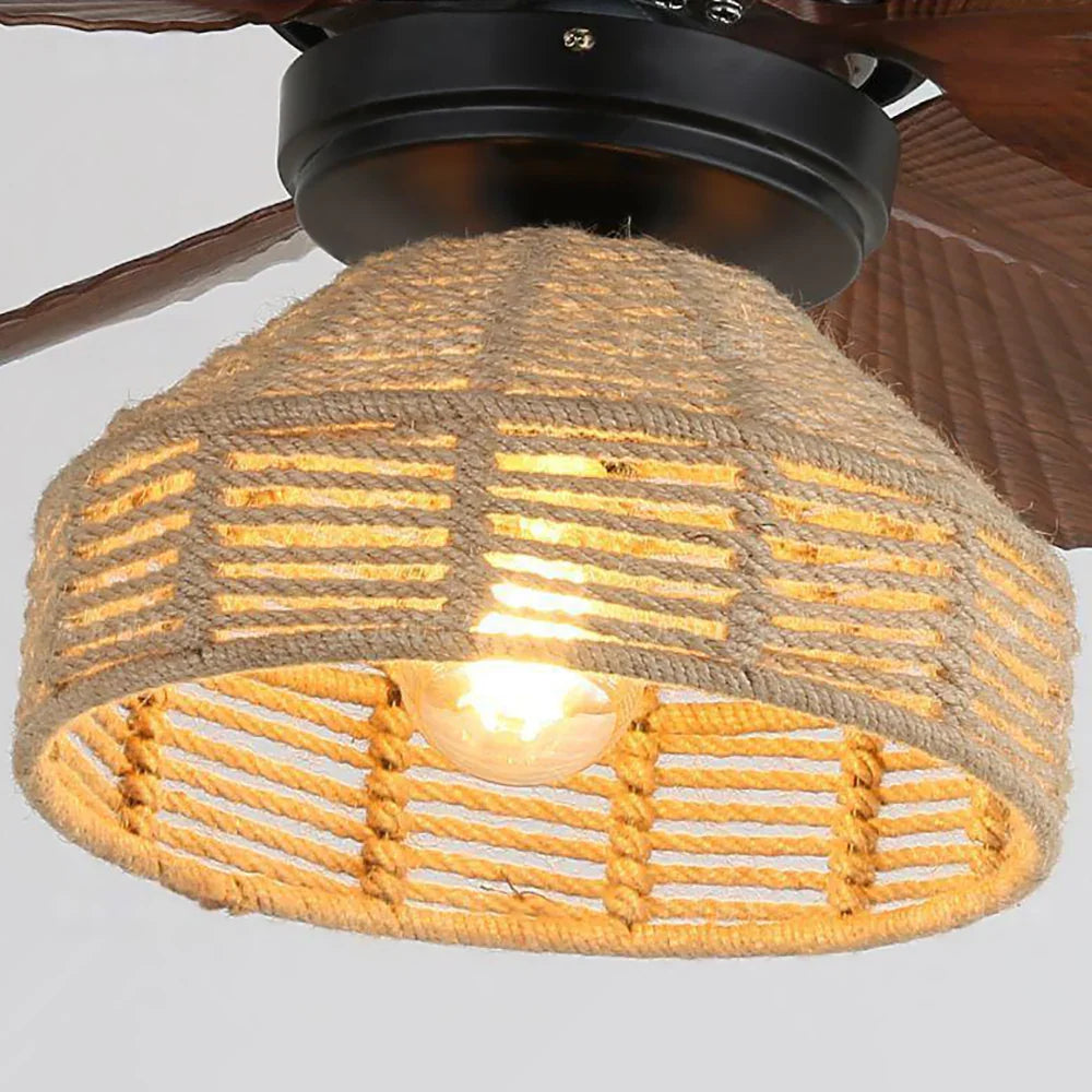 Flora Banana Leaf Ceiling Fan Light - view 12 | Metavaya