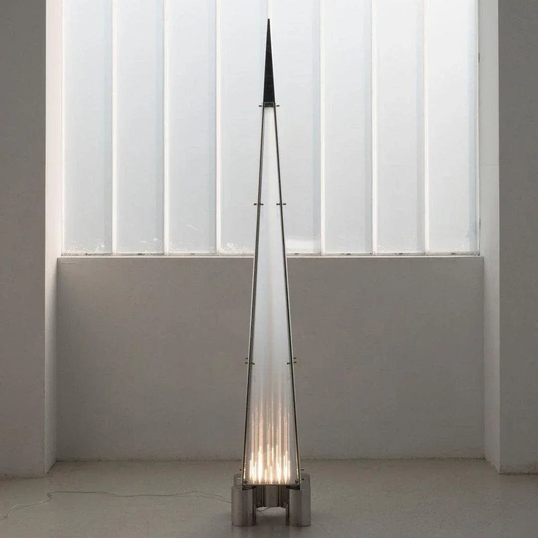 Metavaya Floor lamp Dia 35cm x H 160cm / ∅ 17.8″ x H 63″ / Chrome / US plug Fragment Floor Lamp 662668849782 M2023122908-1 Fragment Floor Lamp | Discount Sale