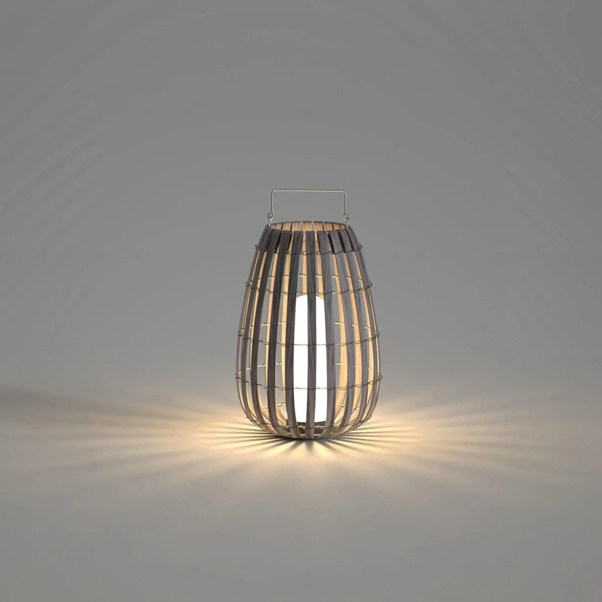 Metavaya Floor lamp Dia 25cm x H 35cm / ∅ 9.8″ x H 13.8″ / Hardwired / Black Garden Rattan Floor Lamp 6938617751197 M2023072601-1