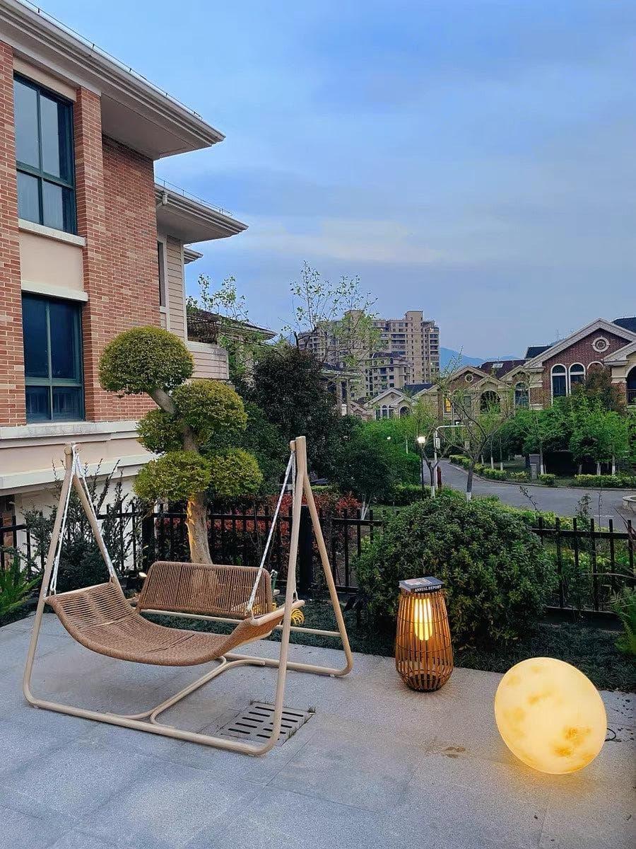 Metavaya Floor lamp Garden Rattan Floor Lamp