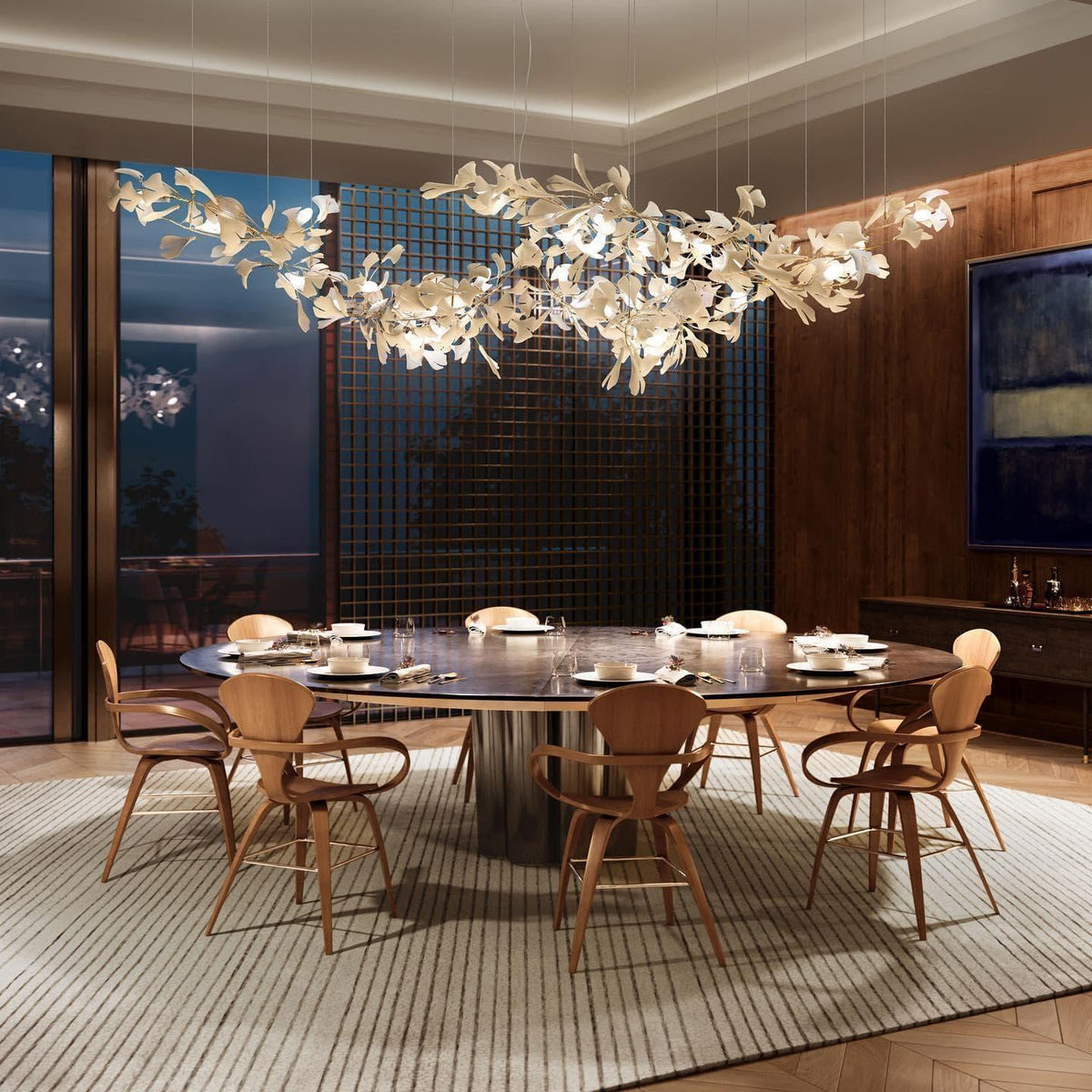 Metavaya Chandelier Gingko Chandelier A
