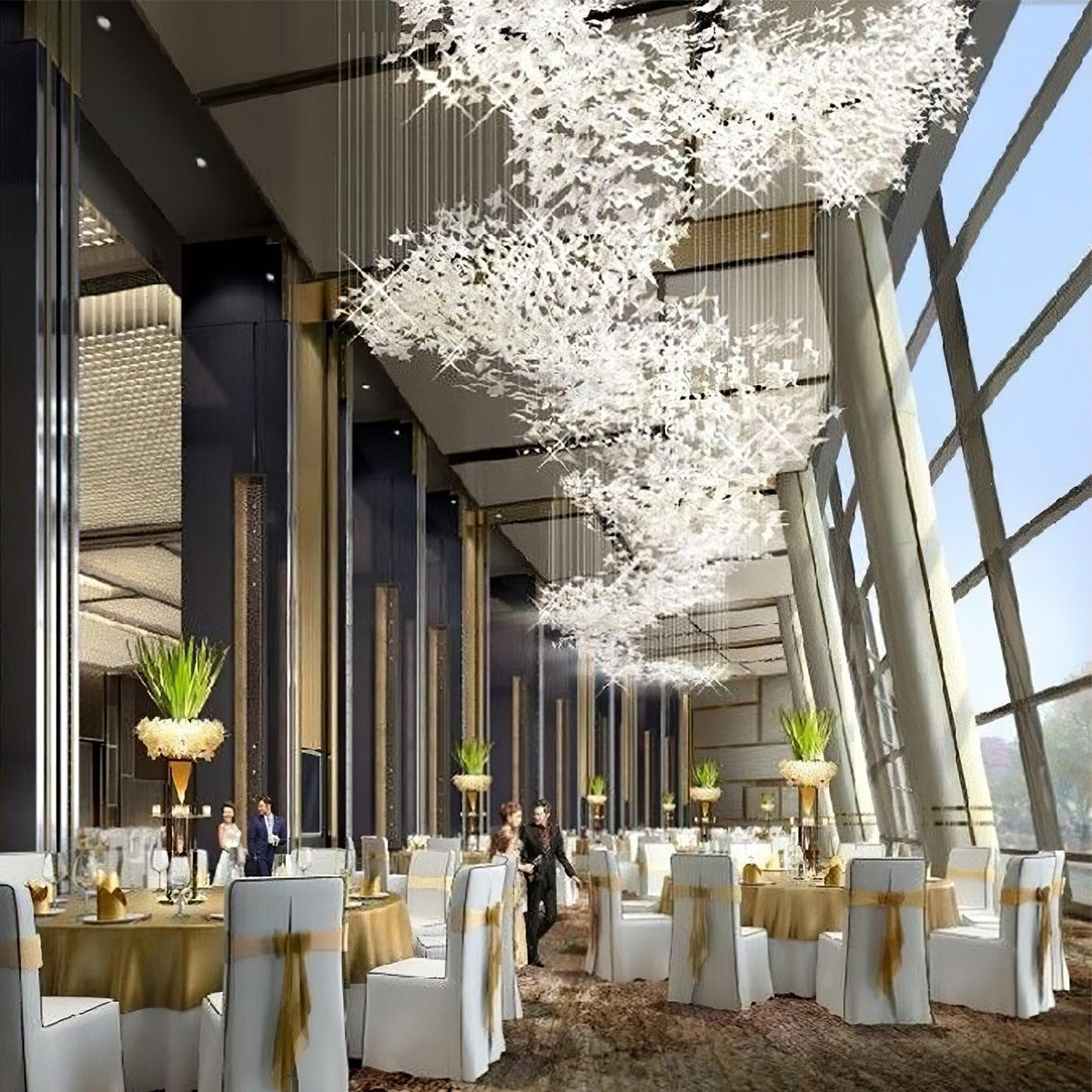 Metavaya Chandelier Gingko Chandelier C