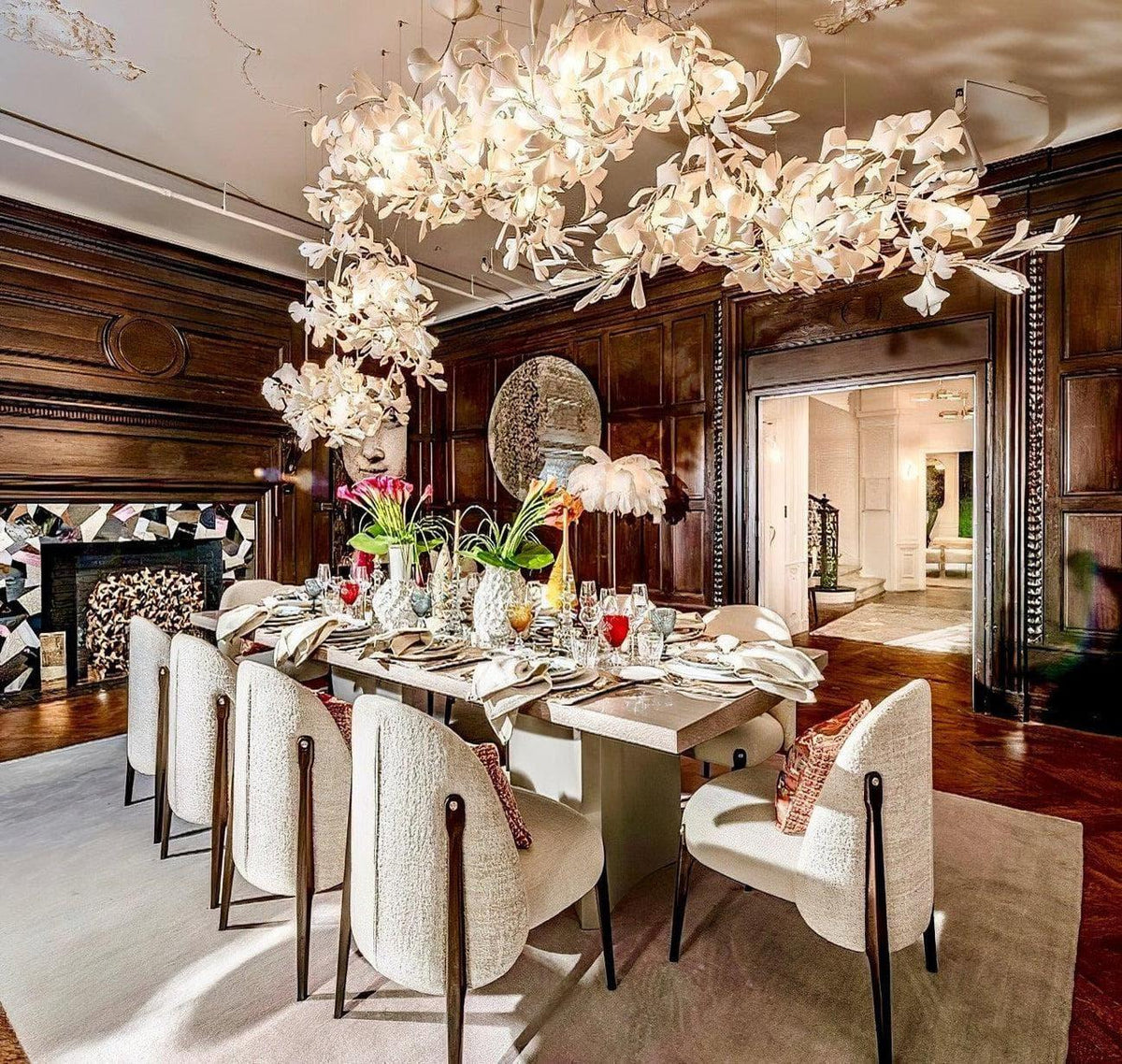 Metavaya Chandelier Gingko Chandelier C