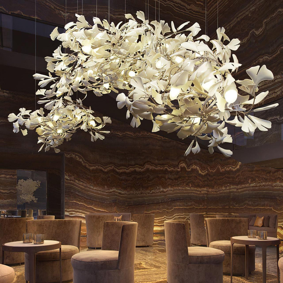 Metavaya Chandelier Gingko Chandelier B