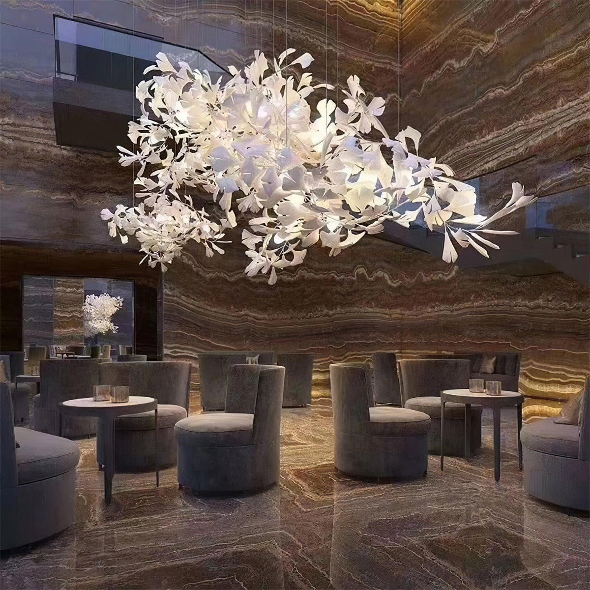 Metavaya Chandelier Gingko Chandelier B