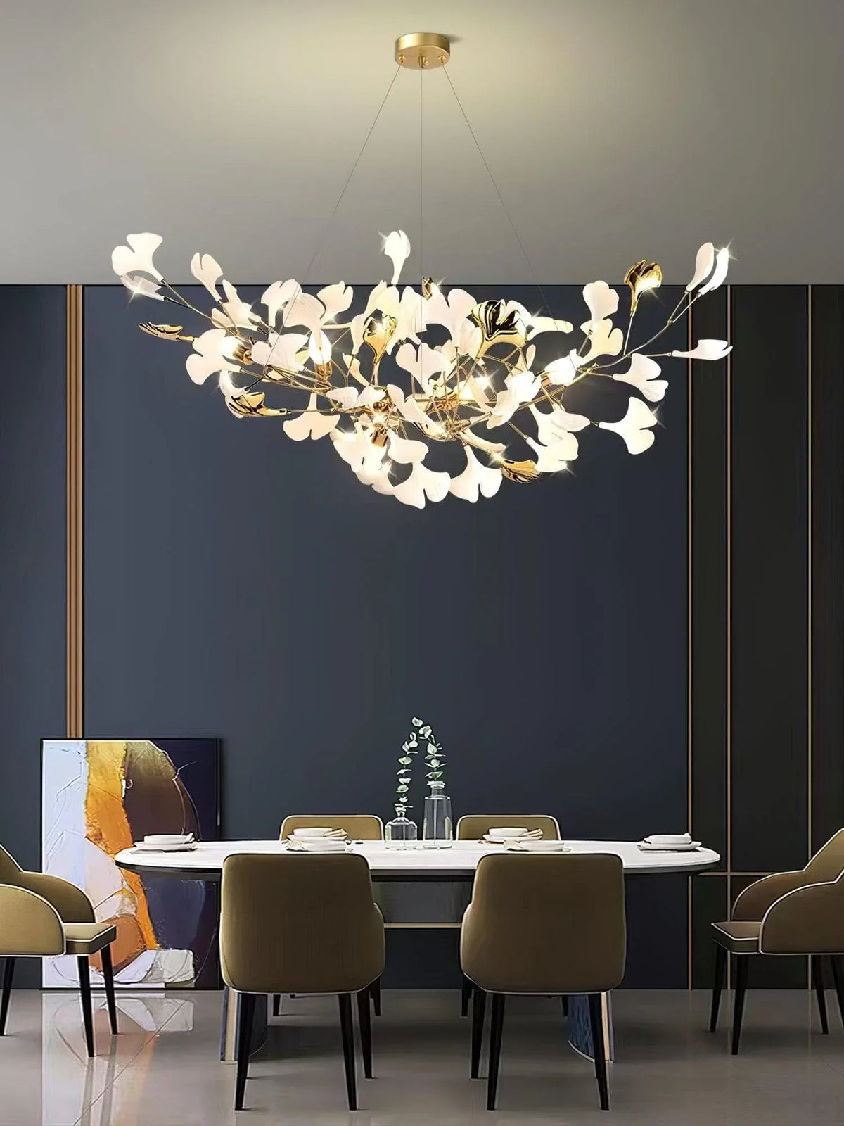 Metavaya Chandelier Gingko Chandelier B