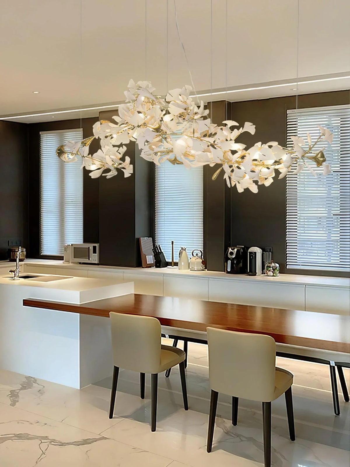 Metavaya Chandelier Gingko Chandelier B