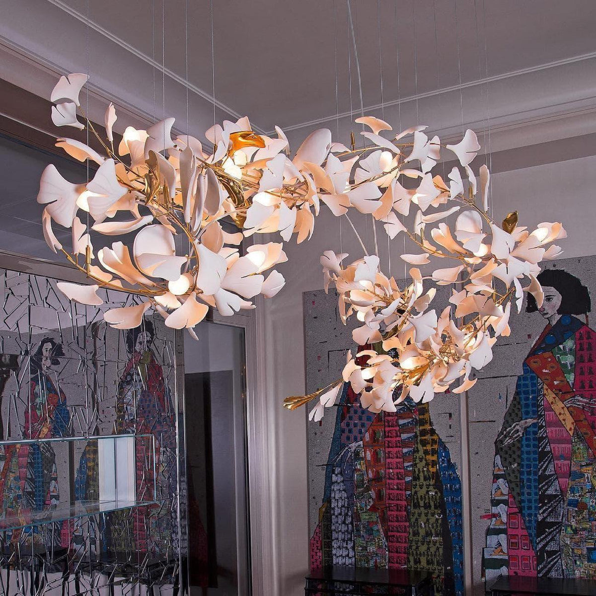Metavaya Chandelier Gingko Chandelier A