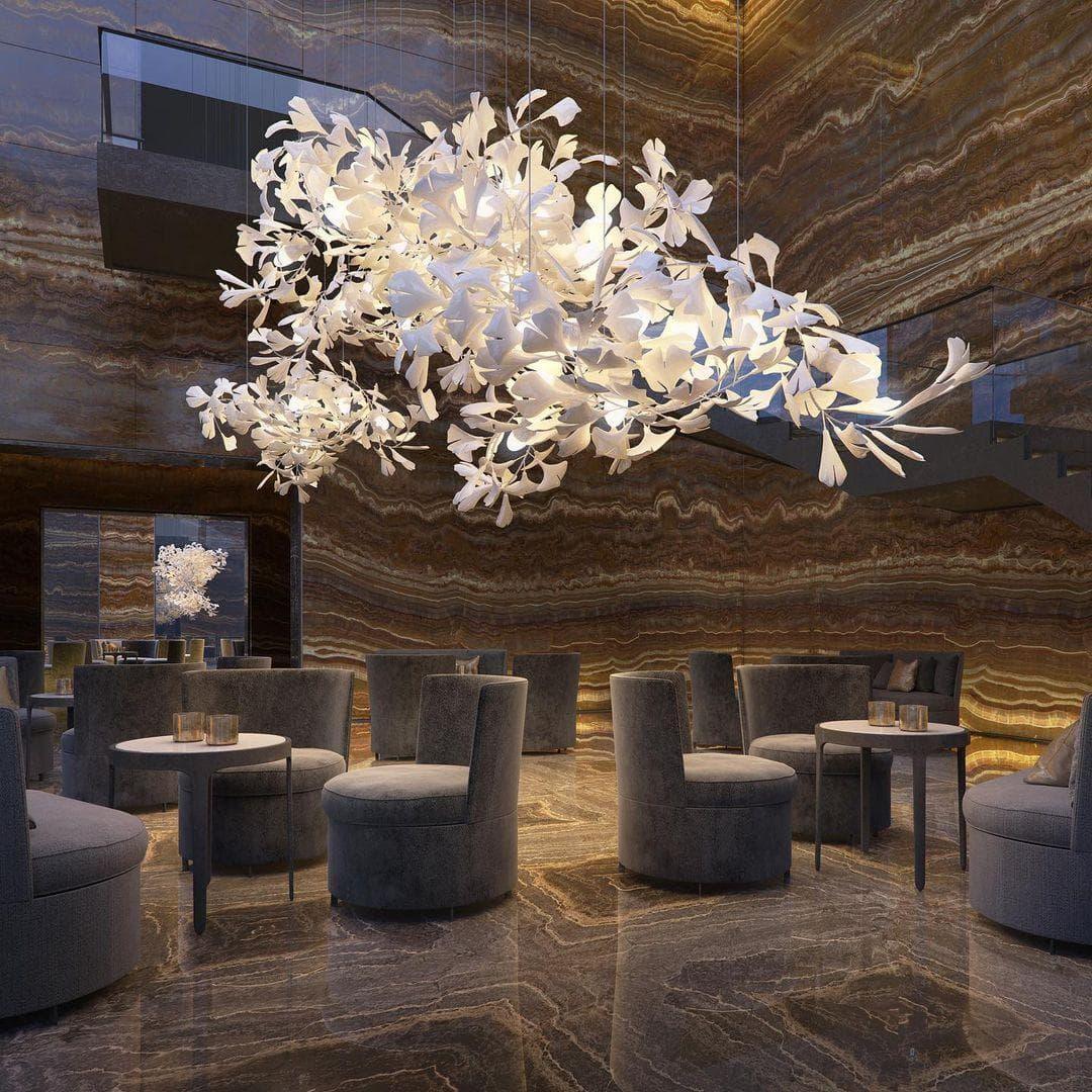 Metavaya Chandelier Gingko Chandelier C