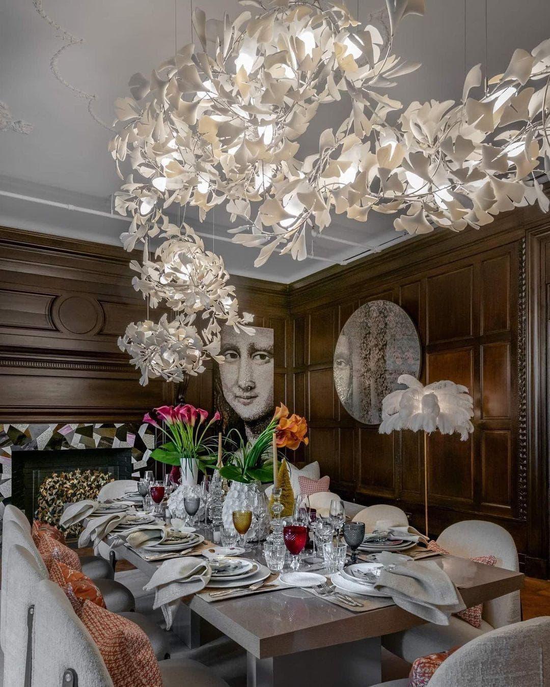 Metavaya Chandelier Gingko Chandelier C
