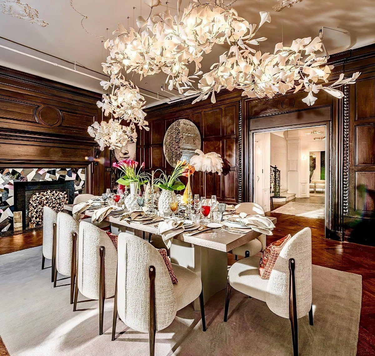 Metavaya Chandelier Gingko Chandelier C