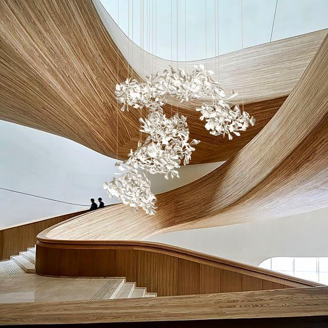 Metavaya Chandelier Gingko Chandelier C