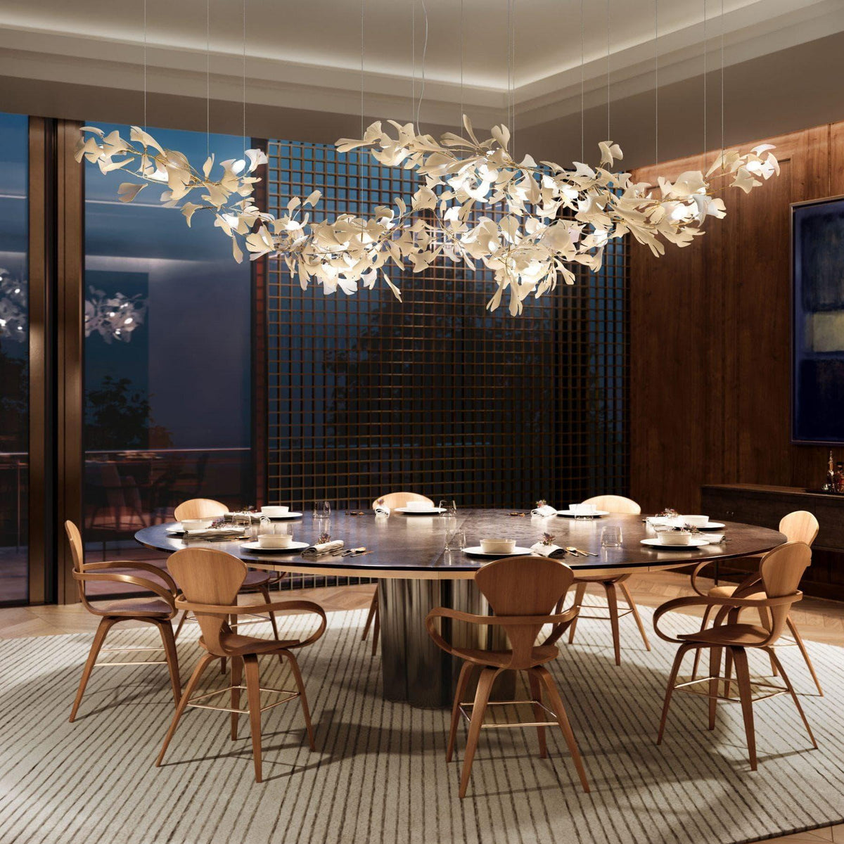 Metavaya Chandelier Gingko Chandelier C