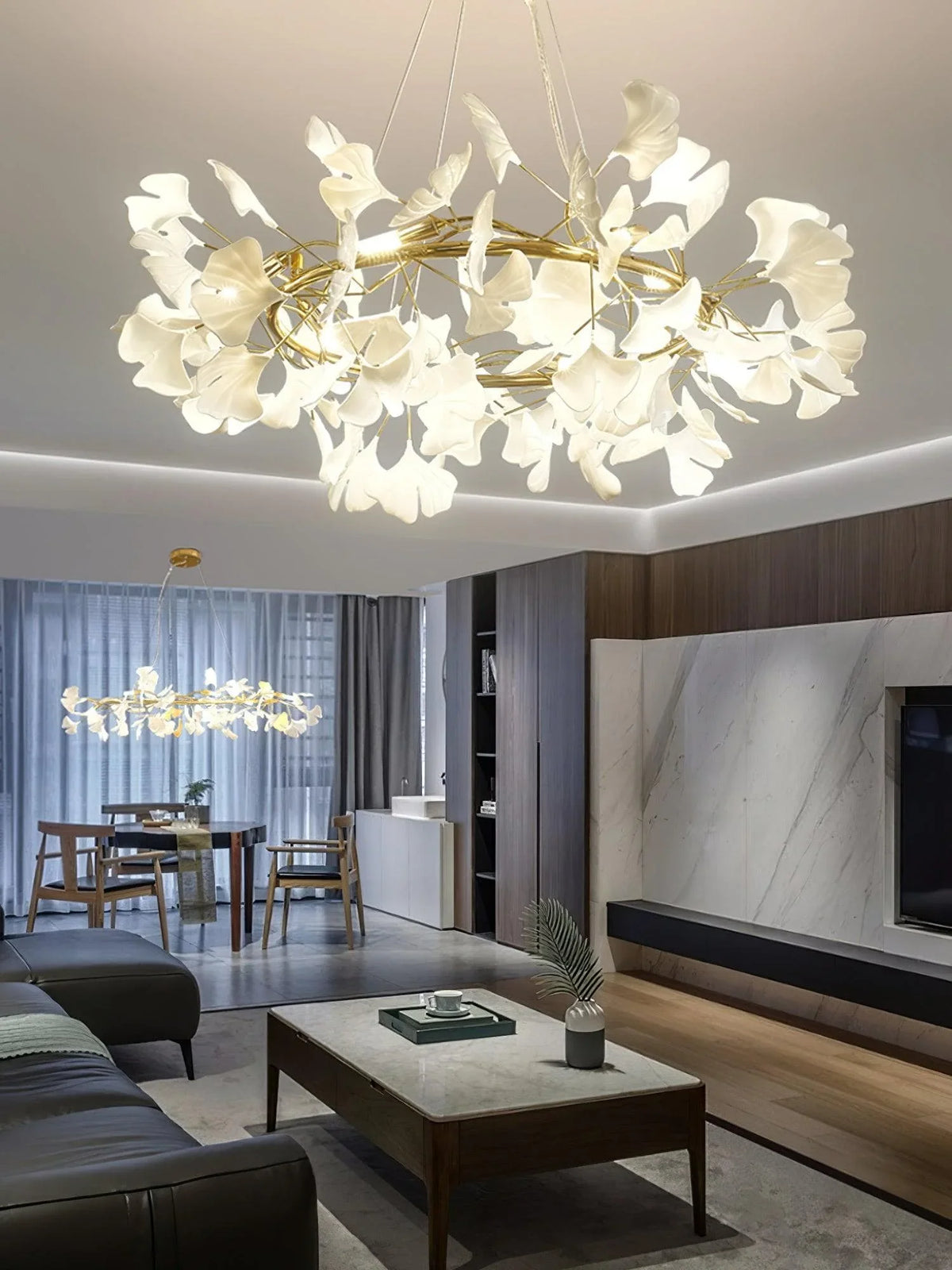 Metavaya Chandelier Gingko Chandelier M